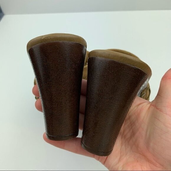 Truflex heels 6 Kona suede chunky mules 90s Y2k - Picture 8 of 12